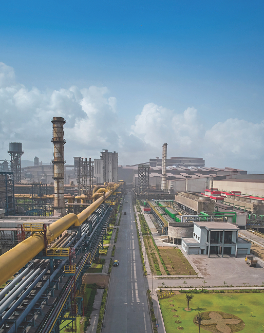 JSW Steel manufacturing facility